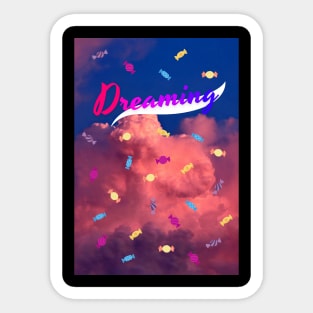 Dreamy cloudy candy Sticker